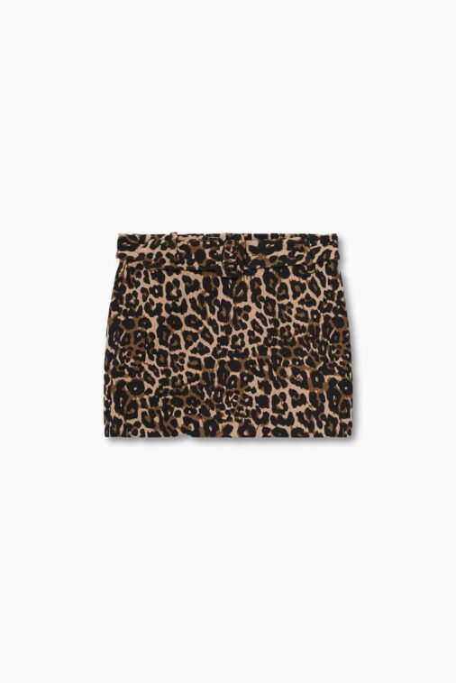 Animal print miniskirt